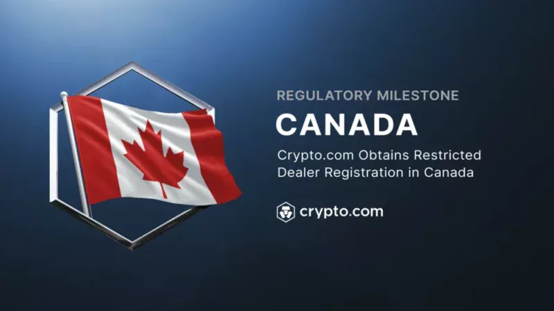 Crypto.com becomes a conditionally registered dealer in Canada and comes one step closer to his goal of becoming a full investment dealer