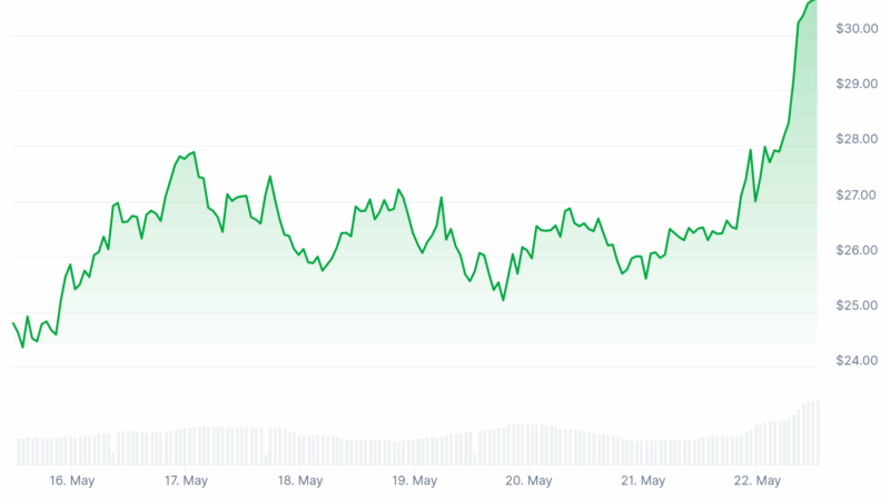 Hype increases over $ 30 when the market is added – is the next cryptocurrency that will explode?