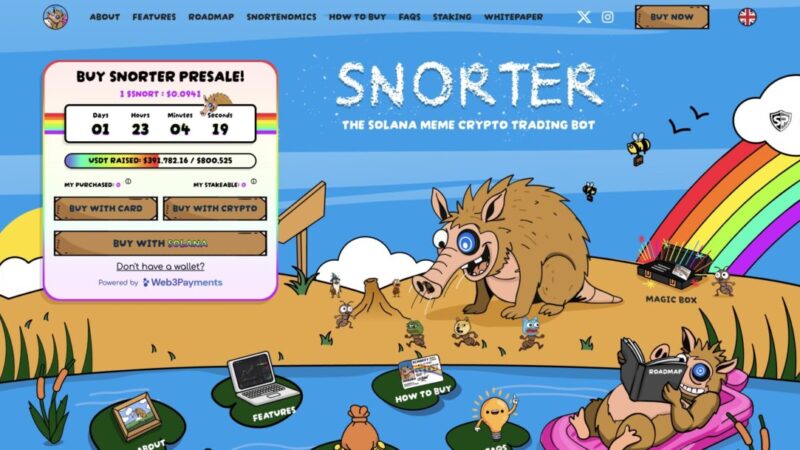 The Snorter token has exceeded $ 390,000-the best crypto ticket option for sale?
