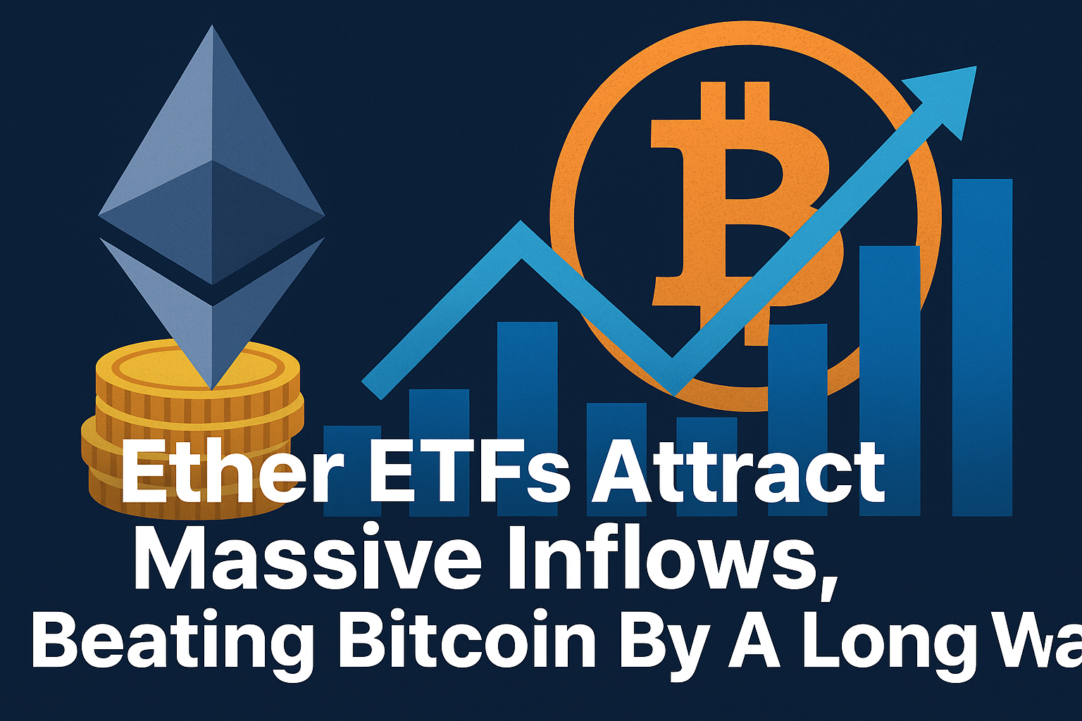 Los ETF de ether atraen flujos masivos, superando con creces al bitcoin