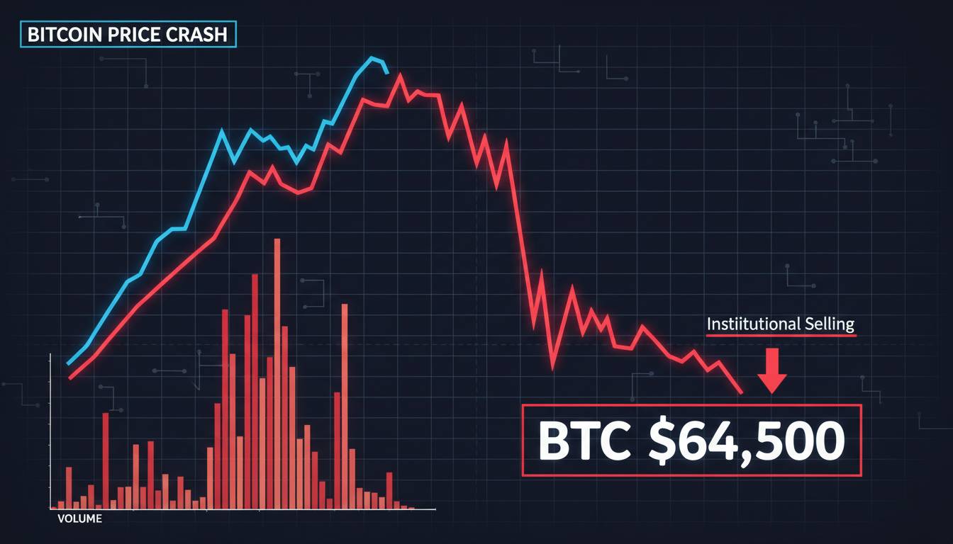 Bitcoin Price Drop: BTC Falls to $64,500 Amid Rising Institutional Selling