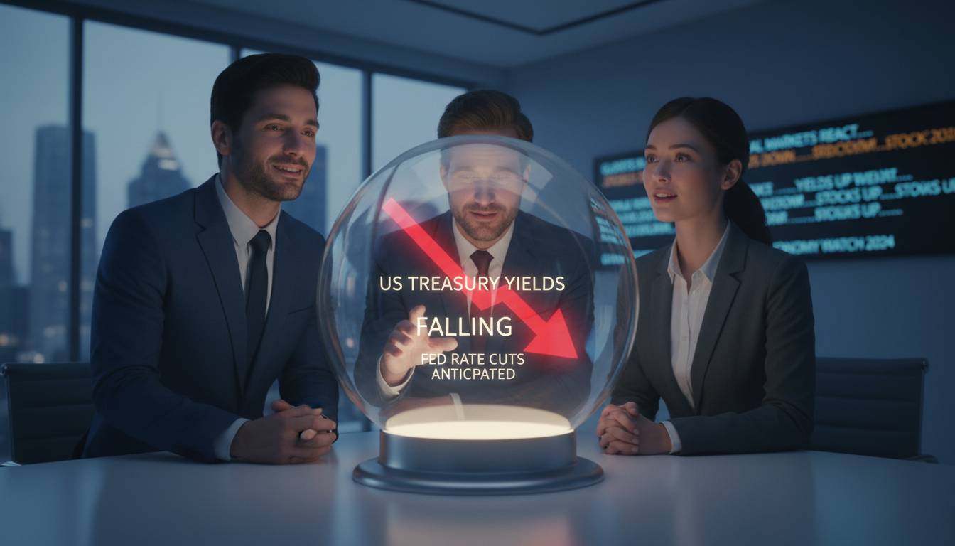 US Treasury Yields Fall as Investors Anticipate Fed Rate Cuts