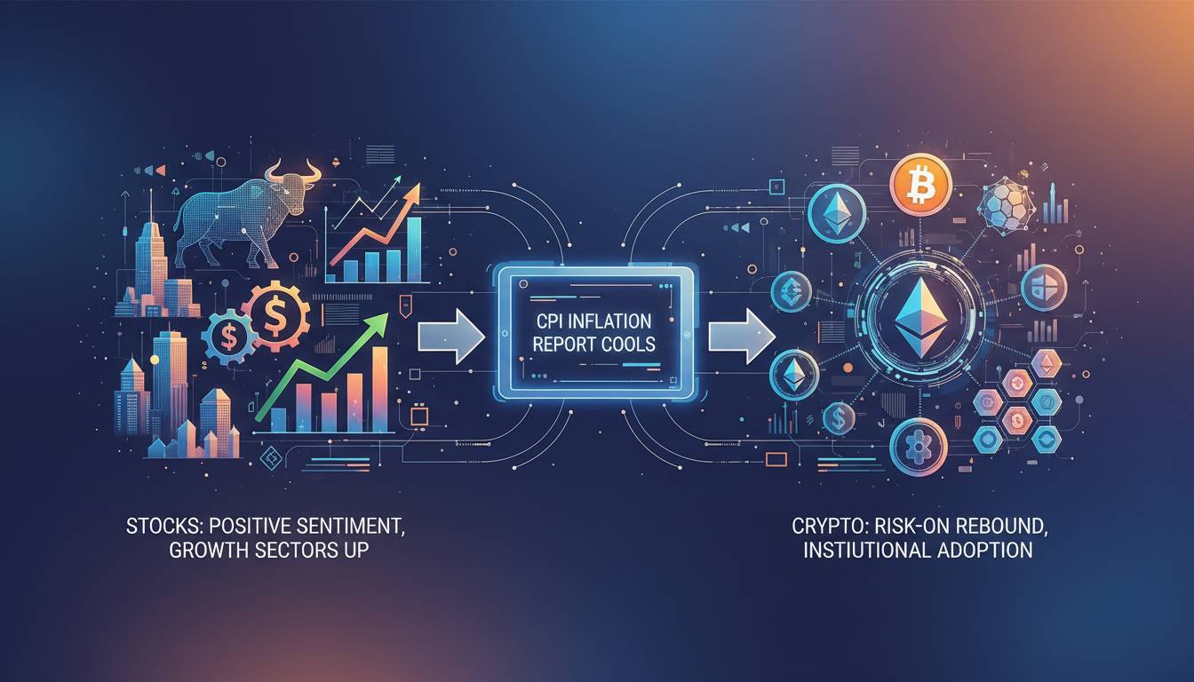 CPI Inflation Report Cools: Impact on Stocks & Crypto Markets